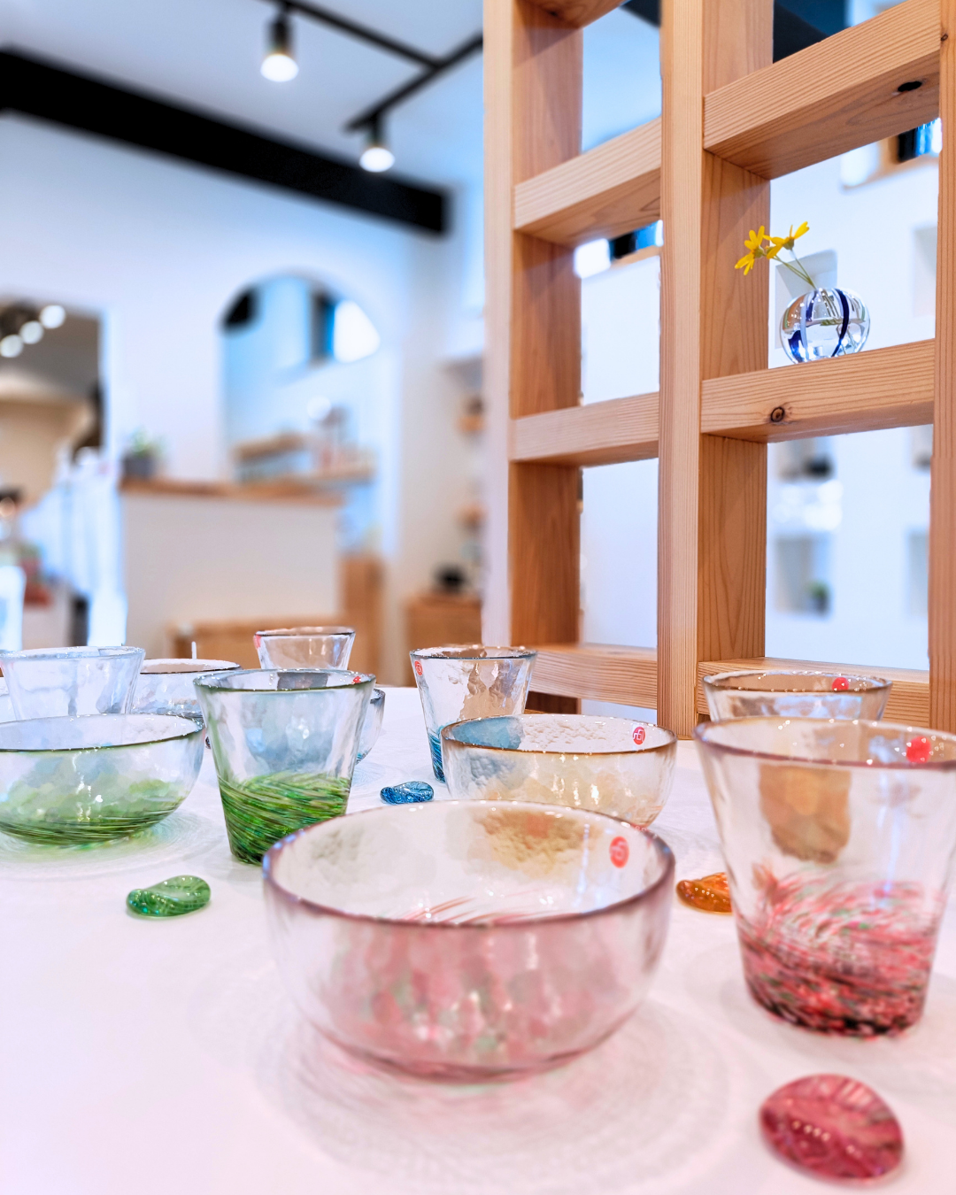 【米沢カフェnagomu】夏の器取り揃えています～津軽びいどろ～